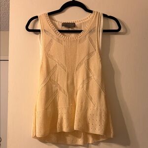 Sunday in Brooklyn Cream Knit Tank Top